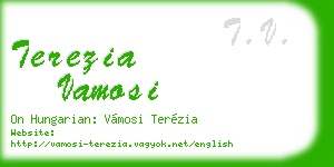 terezia vamosi business card