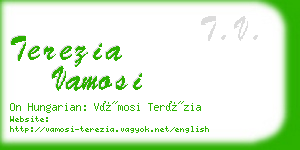 terezia vamosi business card